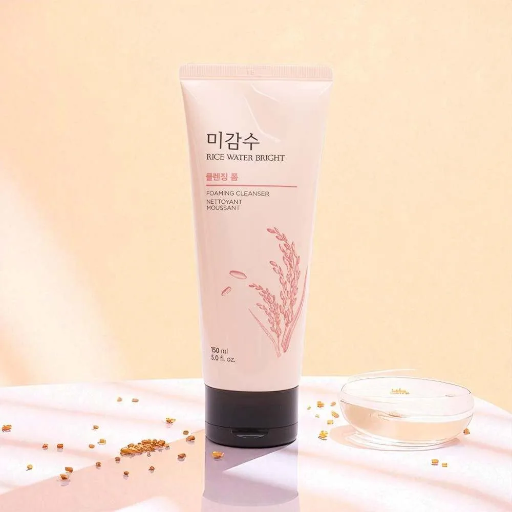 The face shop rice water bright cleansing foam - 150ml